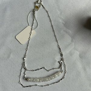 Gemelli‎ silver and stone necklace NWT